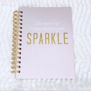 Sparkle Spiral Notebook Hard Cover Lined Pages NEW